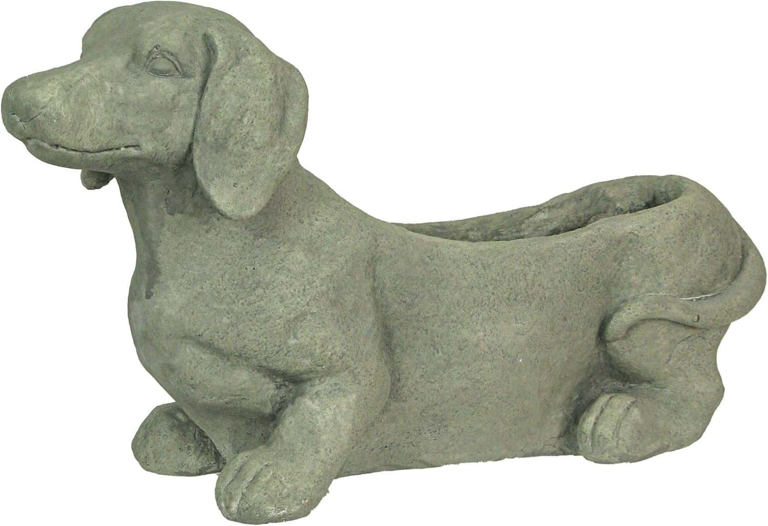 Dachshund Stone Planter Zeckos